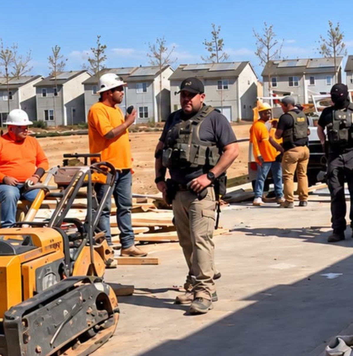 ICE visits construction sites. It remains unclear if agents presented judicial orders or received authorization to enter.